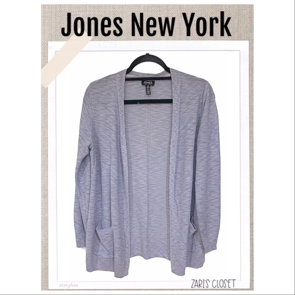 JONES NEW YORK Cardigan Open Lightweight Cardigan Size M - Picture 1 of 8